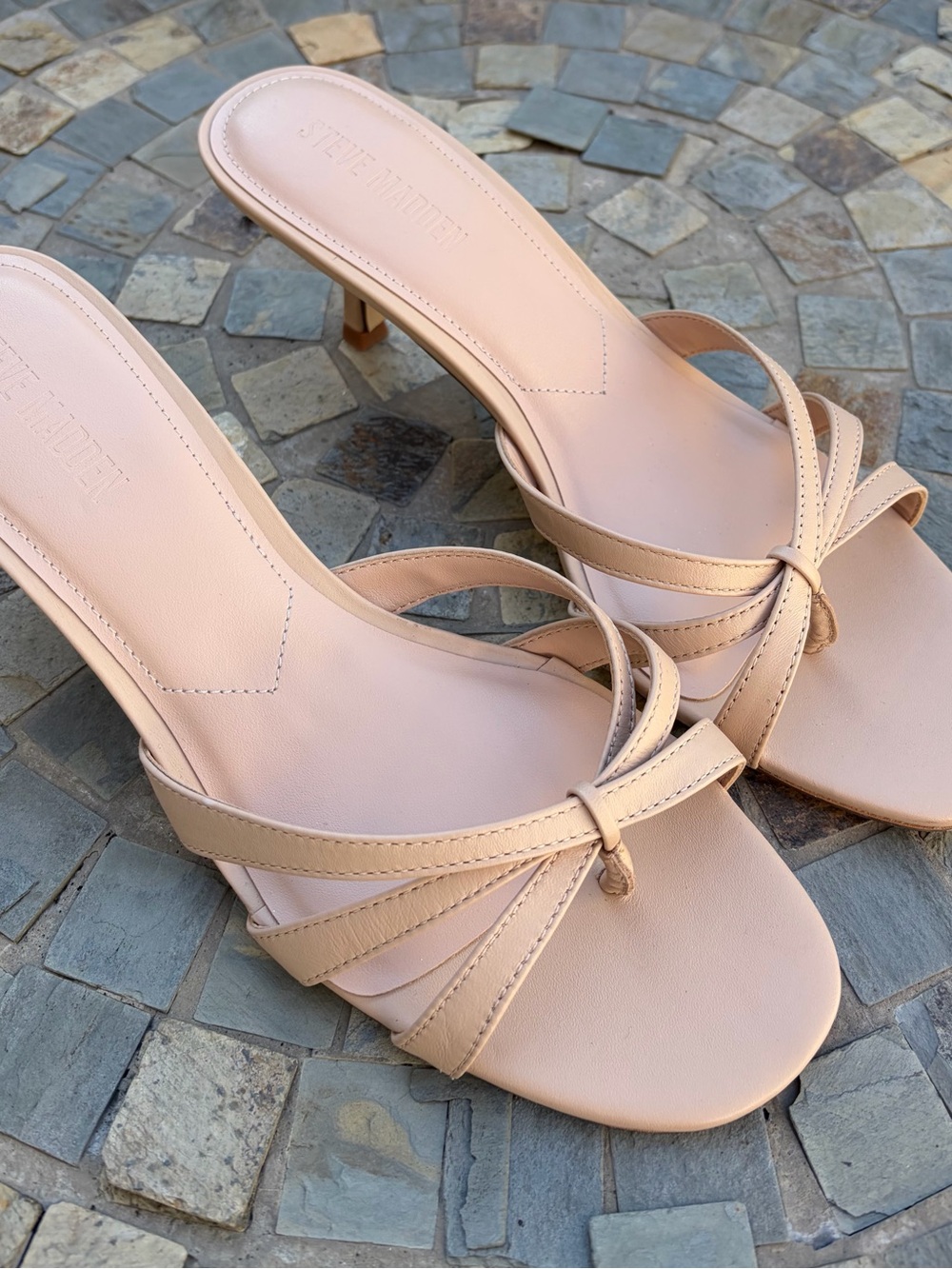 Steve Madden Cary Tan Leather Sandals Size 10 NEW